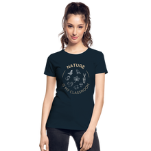Load image into Gallery viewer, Women&#39;s Nature Classroom Organic T-Shirt | Navy and Black - deep navy
