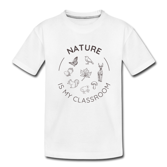 Nature Organic Toddler T-Shirt | White - white