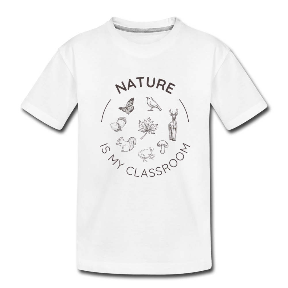Nature Organic Toddler T-Shirt | White - white