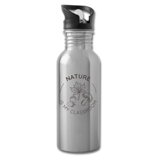 Load image into Gallery viewer, Nature is My Classroom Stainless Steel Water Bottle - silver
