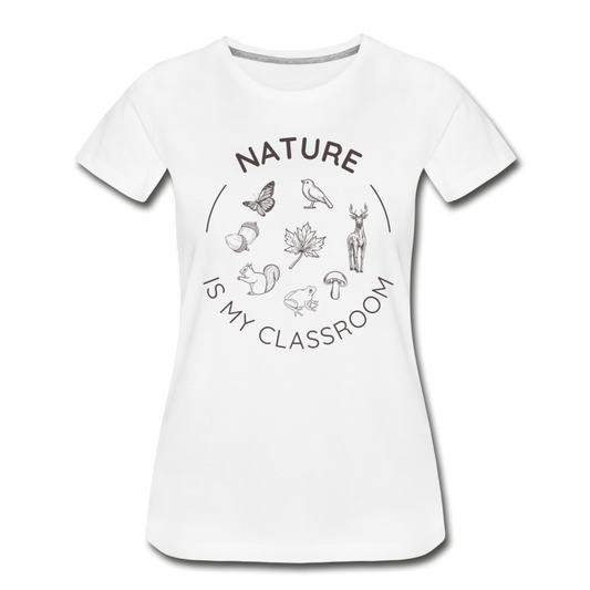 Women's Nature Classroom Organic T-Shirt | White - white