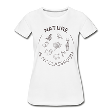 Load image into Gallery viewer, Women&#39;s Nature Classroom Organic T-Shirt | White - white

