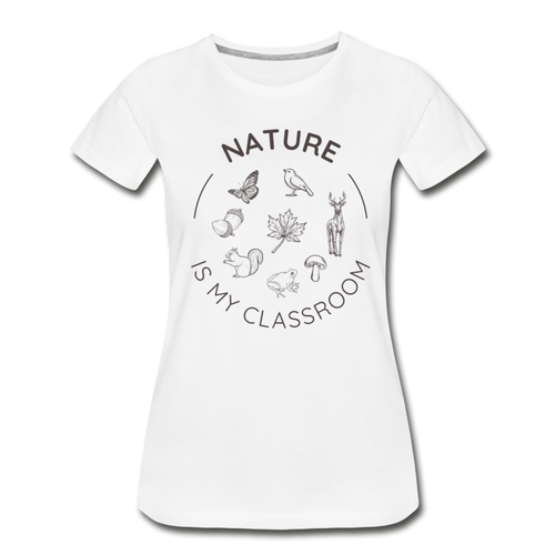 Women's Nature Classroom Organic T-Shirt | White - white
