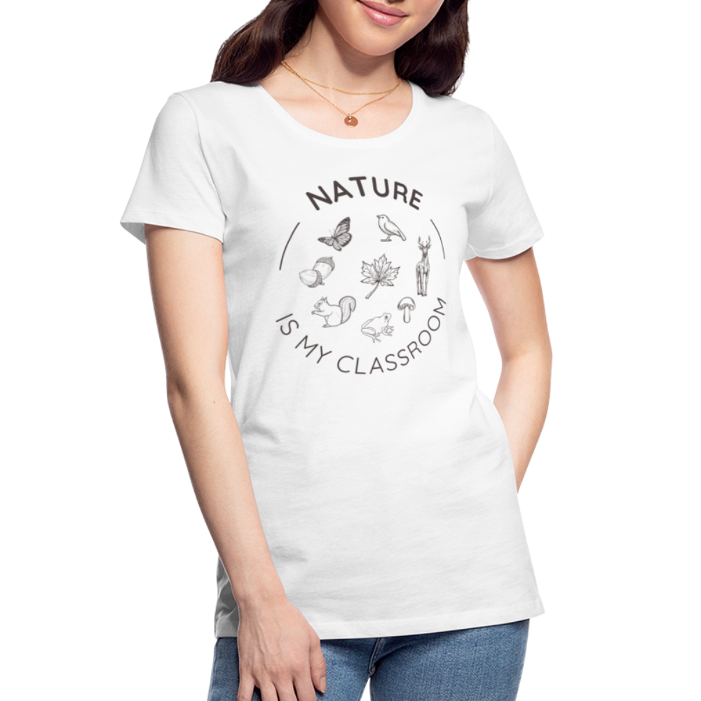 Women's Nature Classroom Organic T-Shirt | White - white