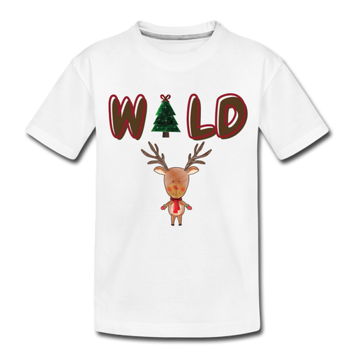 Wild Organic Kids' T-shirt - white