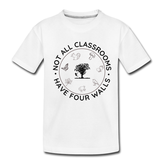 Not All Classrooms Have Four Walls Organic Kids' T-shirt - white