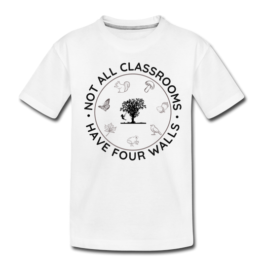 Not All Classrooms Have Four Walls Organic Kids' T-shirt - white