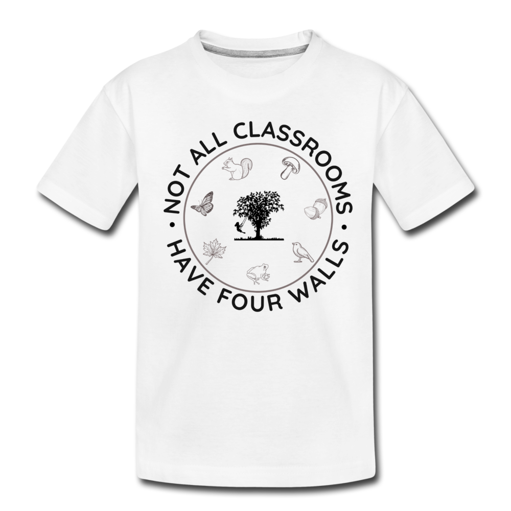 Not All Classrooms Have Four Walls Organic Kids' T-shirt - white
