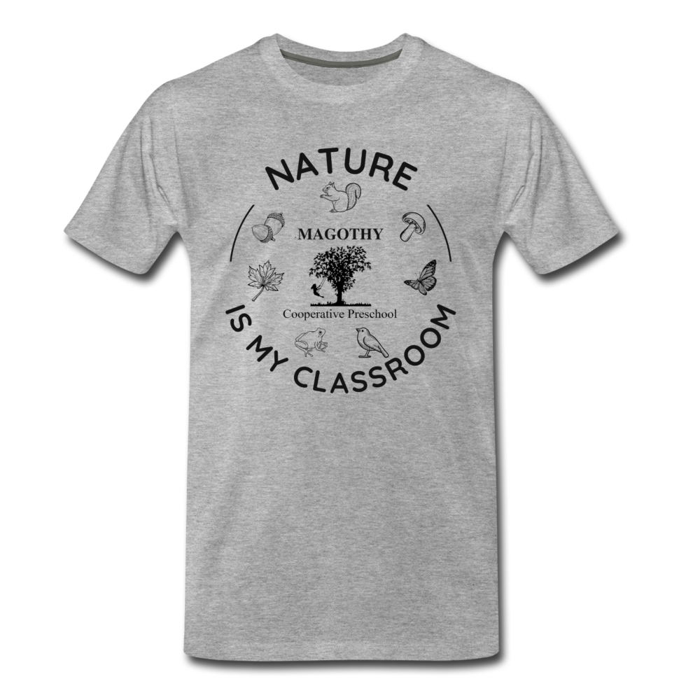 Nature Is My Classroom Organic Men's T-shirt - heather gray