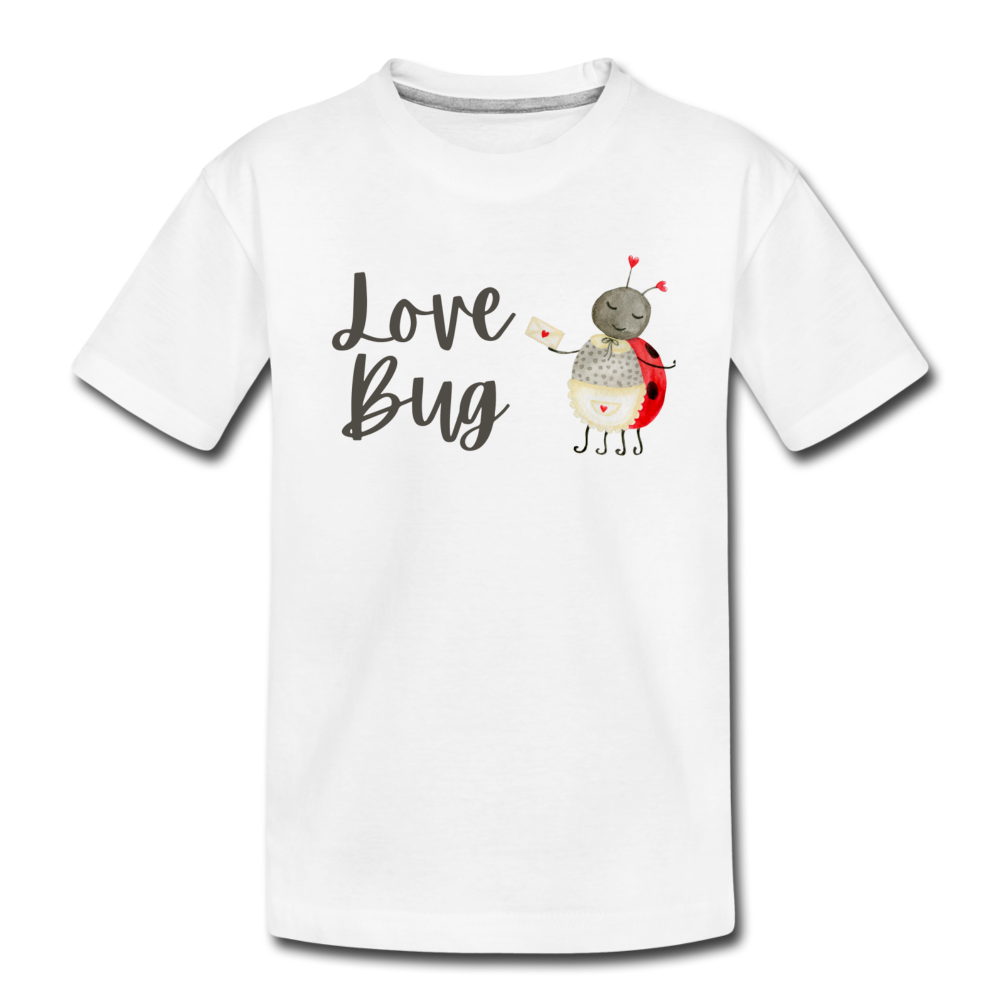 Love Bug Toddler Organic T-Shirt - white