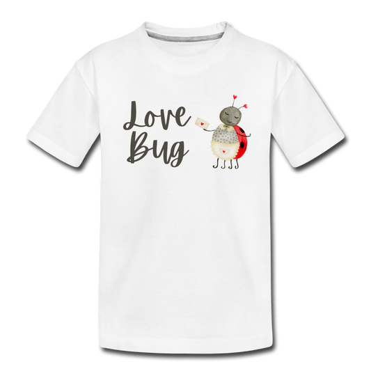 Love Bug Toddler Organic T-Shirt - white