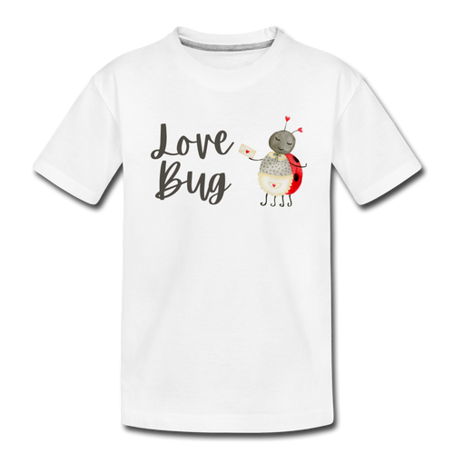 Love Bug Toddler Organic T-Shirt - white