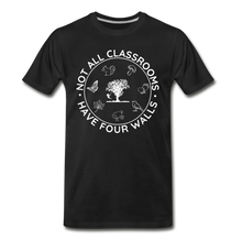 Load image into Gallery viewer, Not All Classrooms Have Four Walls Organic Men&#39;s T-shirt | Navy and Black - black
