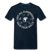 Load image into Gallery viewer, Not All Classrooms Have Four Walls Organic Men&#39;s T-shirt | Navy and Black - deep navy
