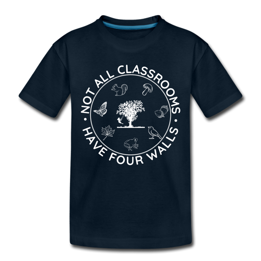 Not All Classrooms Have Four Walls Organic Toddler T-shirt - deep navy