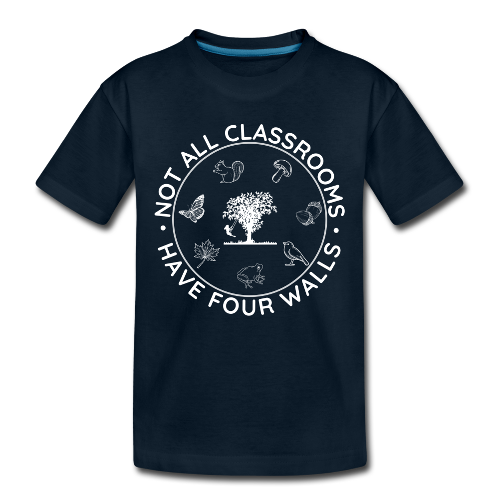 Not All Classrooms Have Four Walls Organic Toddler T-shirt - deep navy
