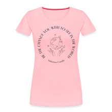 Load image into Gallery viewer, Be The Change Women’s Organic T-Shirt - pink
